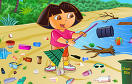 朵拉打掃海灘遊戲 / 朵拉打掃海灘 Game